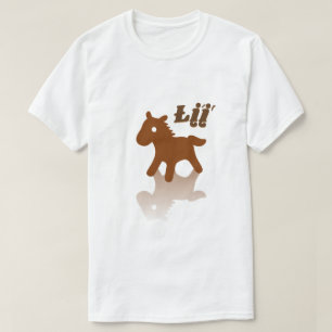 T-shirt Łį́ į́'s - cheval en navajo