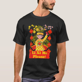 T-shirt Li Xi Me S'Il Vous Plaît Fille Enfant Cadeau Vietn