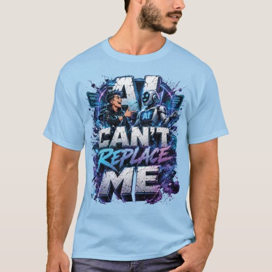 T-shirt L'IA ne peut pas me remplacer (Devant)