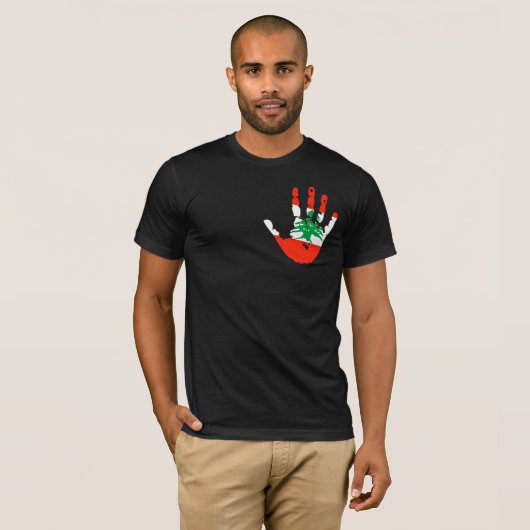 T-shirt Liban - Empreinte Drapeau (Devant entier)