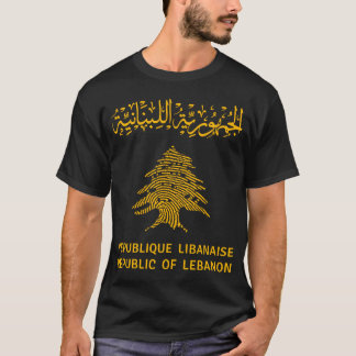 T-shirt Liban, passeport Liban, carte du Liban, drapeau du