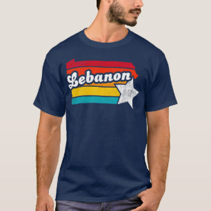 T-shirt Liban Pennsylvanie Vintage Souvenir désorganisé 2