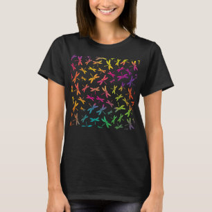 T-shirt libellule colorée
