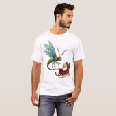 T-shirt Libellule de balade en traîneau (Devant entier)