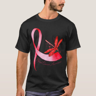 T-shirt Libellule Hippie Ruban Rouge Sensibilisation au Ca