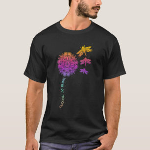 T-shirt Libellule Mandala Coloré Paix Zen Yoga Chakra O
