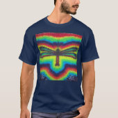 T-shirt libellule psychédélique (Devant)