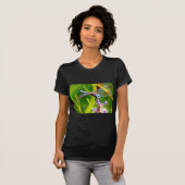 T-shirt libellule turquoise et violette (Devant entier)