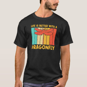 T-shirt Libellule Vintage Pour Hommes Femmes Libellule Ins