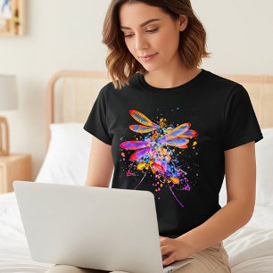 T-shirt Libellules doubles éclaboussures