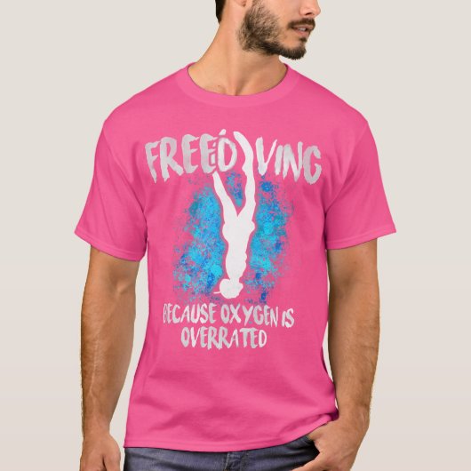 T-shirt Libération de l'oxygène libre Apnée Plongée de la (Devant)