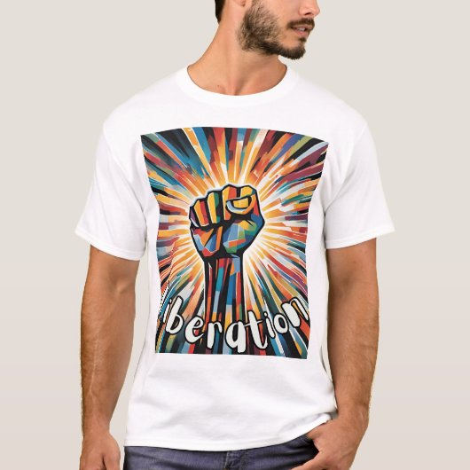 T-shirt "Libération" - Un symbole audacieux de l'u (Devant)