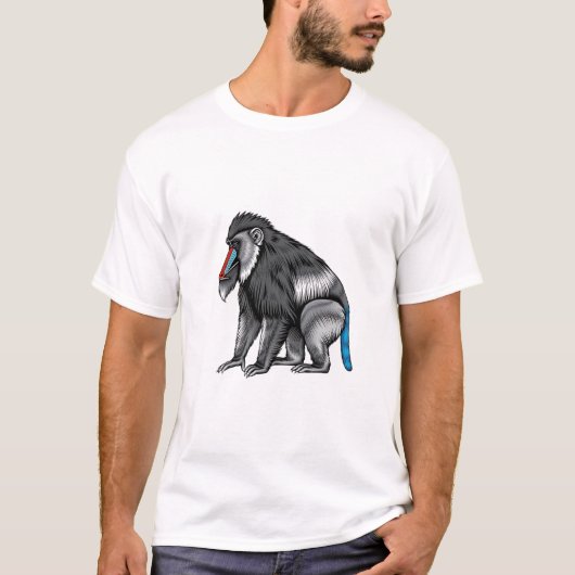 T-shirt Libérer la force intérieure : Mandrill puissant (Devant)