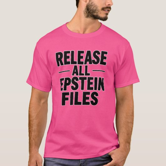 T-shirt Libérer tous les fichiers Epstein (Devant)