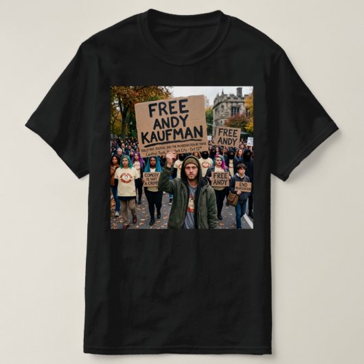 T-shirt Libérez Andy Kaufman (Design devant)