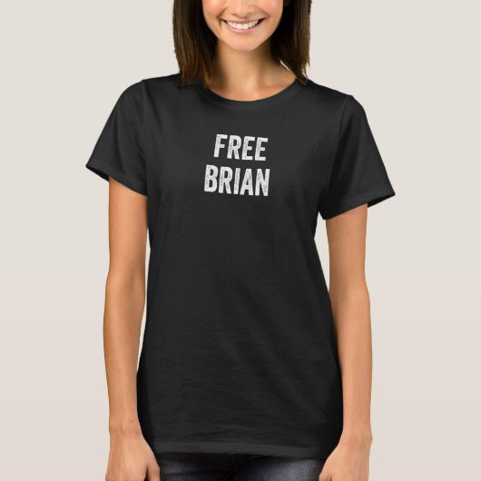 T-shirt Libérez Brian Soutenez la libération de Brian de p (Devant)
