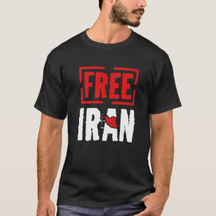 T-shirt Libérez Iran Liberté Azadi Citation d'amour iranie