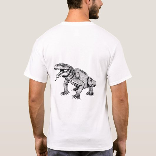 T-shirt Libérez la bête : Ancien Komodo Dragon Tee (Dos)