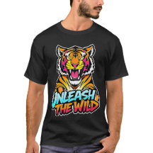 Libérez la nature sauvage – Art néon Tigre rugissa