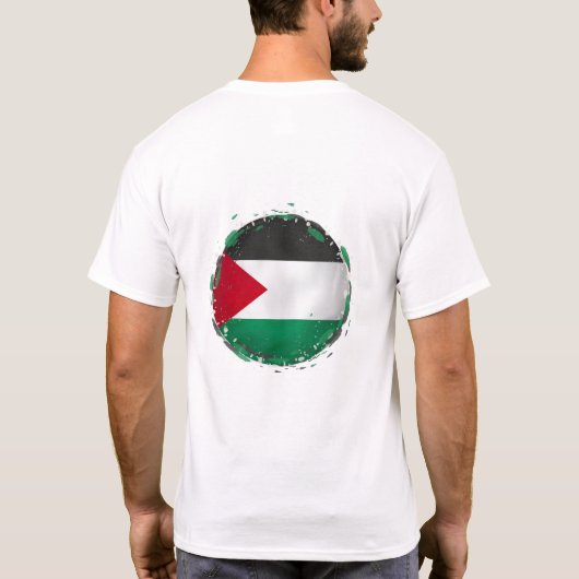 T-shirt Libérez la Palestine, arrêtez la guerre (Dos)