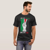 T-shirt Libérez La Palestine Avec Le Drapeau De Gaza Vive (Devant entier)