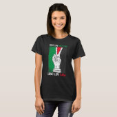 T-shirt Libérez La Palestine Avec Le Drapeau De Gaza Vive (Devant entier)