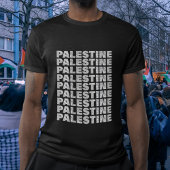 T-shirt Libérez La Palestine Dans Le Design De L'Écharpe P