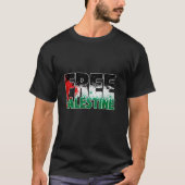 T-shirt Libérez la Palestine Libérez Gaza Drapeau palestin (Devant)