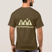 T-shirt Libérez la pièce en t de randonneurs (Dos)