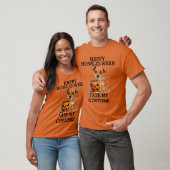 T-shirt Libérez le côté éffrayant drôle chien Halloween (Unisexe)