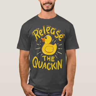 T-shirt Libérez le Quackin Jaune de canard en caoutchouc