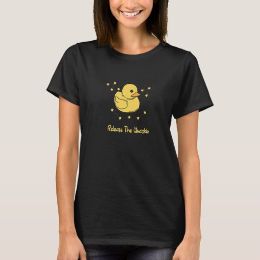 T-shirt Libérez le Quackin pour un canard en caoutchouc (Devant)
