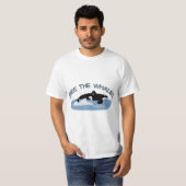 T-shirt Libérez les baleines (Devant entier)