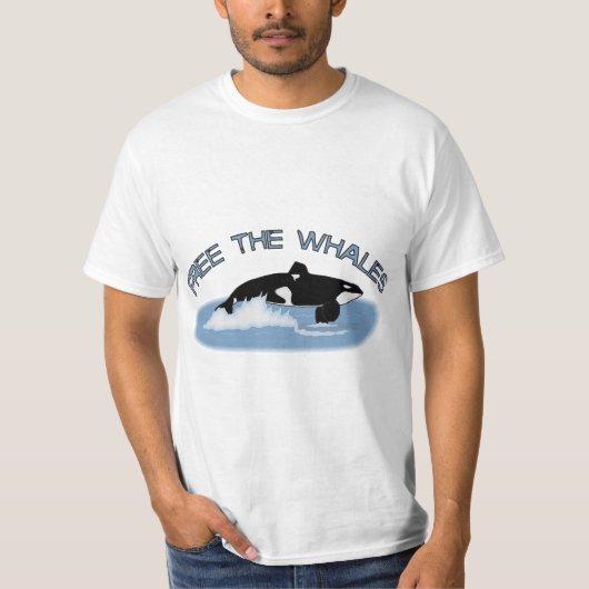 T-shirt Libérez les baleines (Devant)