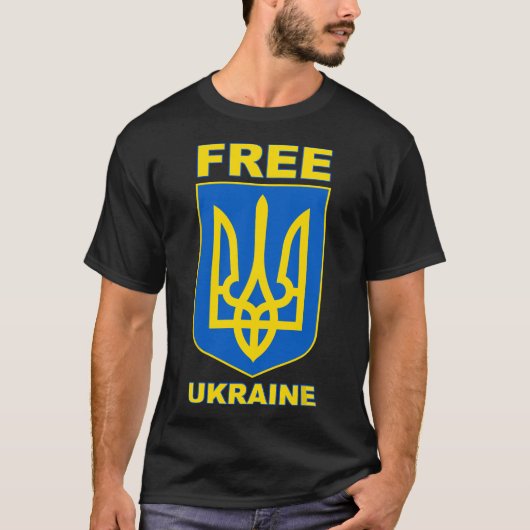T-shirt Libérez l'Ukraine ukrainienne (Devant)