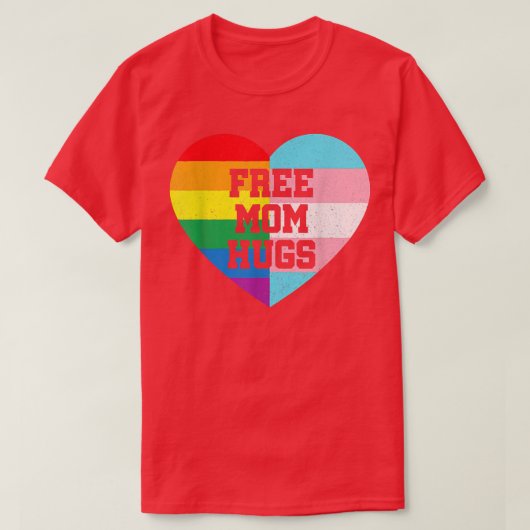 T-shirt Libérez Maman Hugues Gay pride Transgender Rainbow (Design devant)