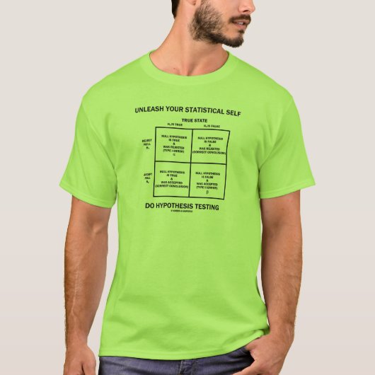 T-shirt Libérez vos tests d'auto-hypothèse statistique (Devant)