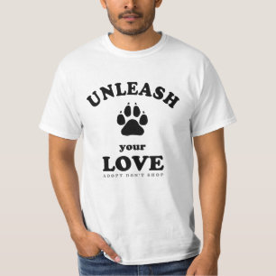 T-shirt Libérez votre amour Citation Amoureux des chiens