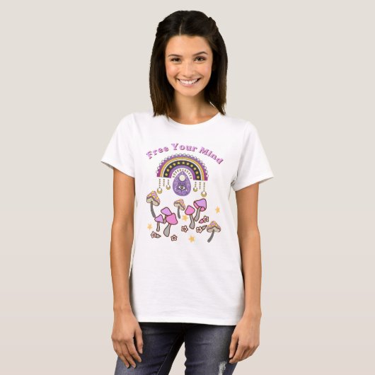 T-shirt Libérez votre esprit Rétro (Devant entier)