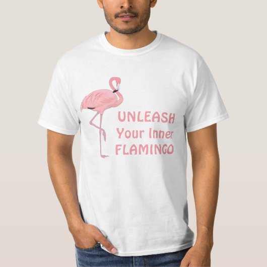 T-shirt Libérez votre Flamant rose intérieur (Devant)