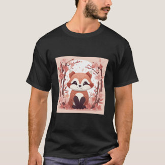 T-shirt Libérez Votre Nature Avec Notre Panda Rouge Et Fle