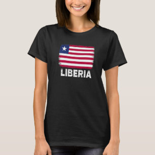 T-shirt Libéria Drapeau Soutien Peuple Libérien Femmes Hom