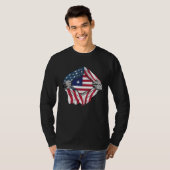 T-shirt Liberian Blood Inside Me  Liberia Flag (Devant entier)