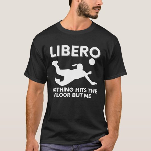 T-shirt Libero Volleyball Player Graphic 1 (Devant)