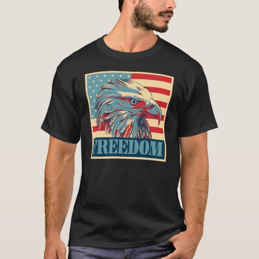 T-shirt Liberté américaine (Devant)