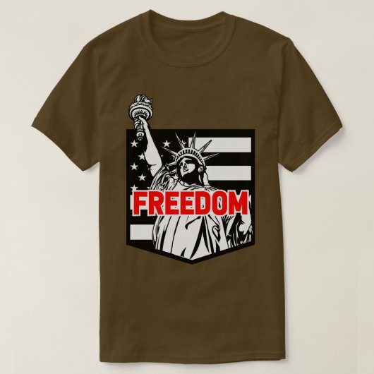 T-SHIRT LIBERTÉ AMÉRICAINE (Design devant)