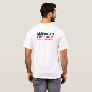 T-shirt Liberté Américaine 1976 Aigle Patriotique