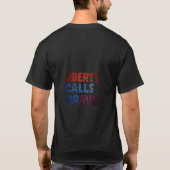 T-shirt Liberté appelle courageux (Dos)