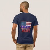 T-shirt Liberté appelle courageux (Dos entier)