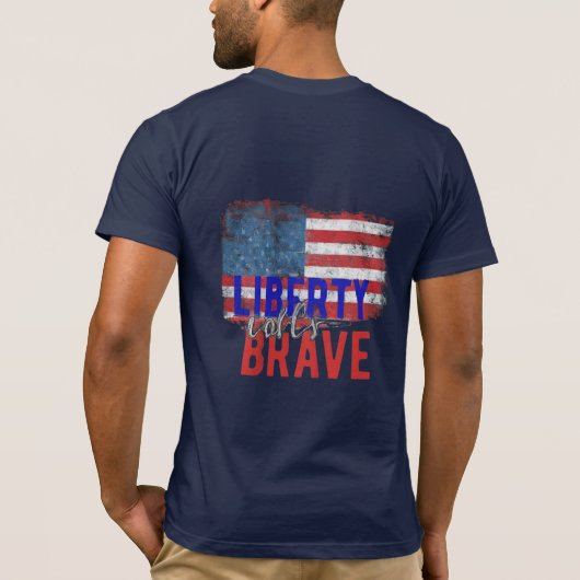T-shirt Liberté appelle courageux (Dos)